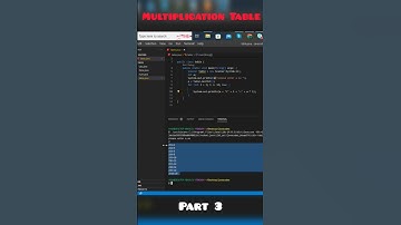 Multiplication Table in Java part-3 #development #coding #java #javatutorial #shorts #trendingshorts