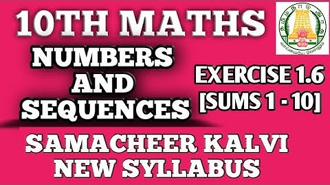 10TH STANDARD MATHEMATICS RELATIONS AND FUNCTIONS EXERCISE 1.6 SUMS 1 TO 10..