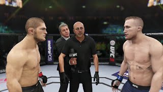 Khabib Nurmagomedov vs  Justin Gaethje EA Sports UFC 3   CPU vs  CPU