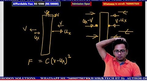 COLLISION IIT JEE 2017 BY RKH SIR(B.TECH IIT D) AUTHOR OF IRODOV SOL