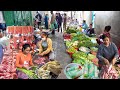 Breakfast &amp; Fresh Market Food - Spring Rolls, Pork, Water Melon, Water lily, &amp; More