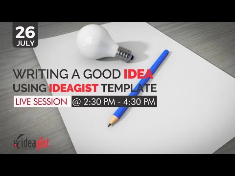 Writing a good idea using IdeaGist Template