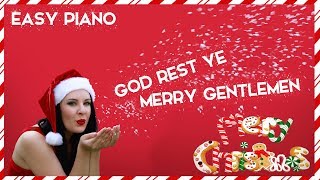 GOD REST YE MERRY GENTLEMEN | EASY PIANO TUTORIAL & SHEET MUSIC | Christmas & Holidays