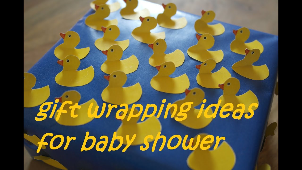 baby boy gift wrap ideas