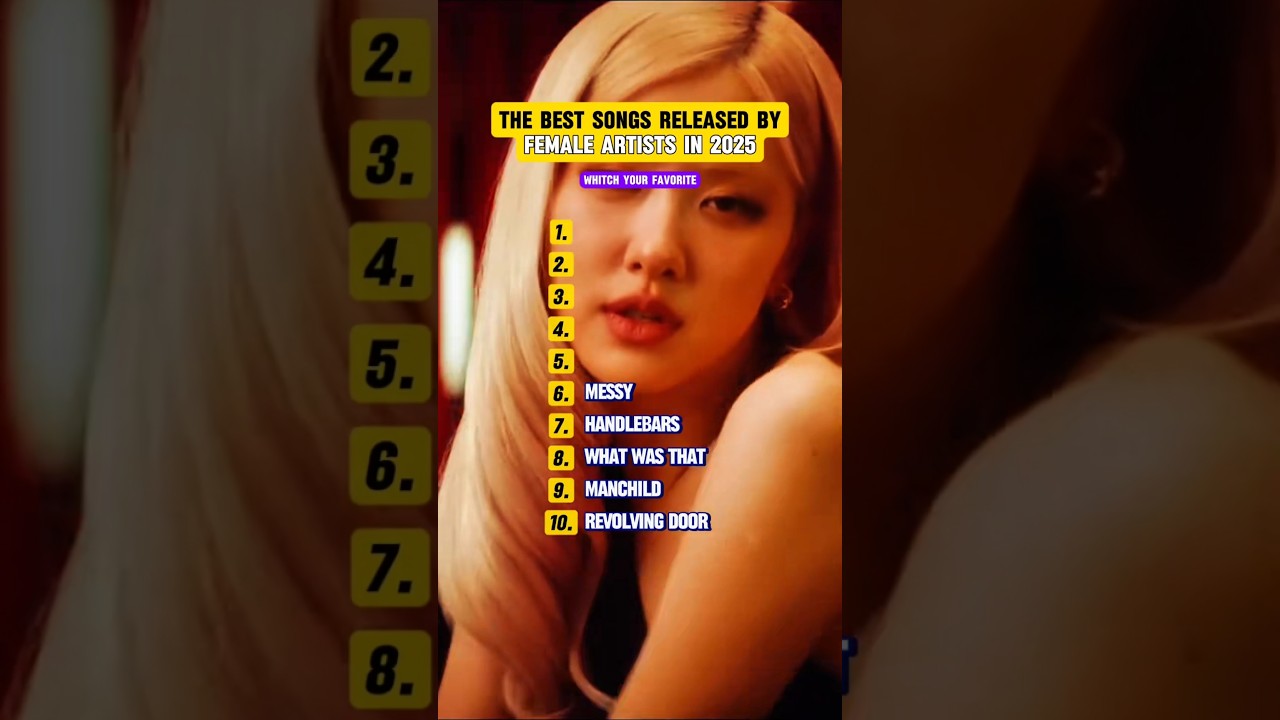 The best songs released by female artists in 2025 