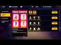 Free emotes  claim all  today login  free fire