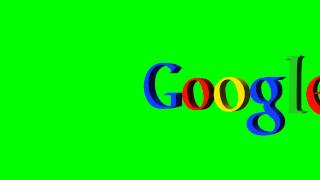 Google 3D Logo glides through the picture - green screen effects - free use