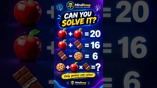 99% FAIL This Puzzle! 🍎🍫🍪 Can You Solve It 🧠🔥 #Shorts #ytshorts