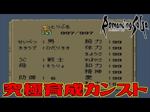 【ロマサガ1】やり込み!究極育成 初期イベントでカンスト育成するとどれぐらい強くなる？カンストしたアルベルト 最強データを作ってみよう(チート無しバグ無し裏技無し通常プレイのみ)
