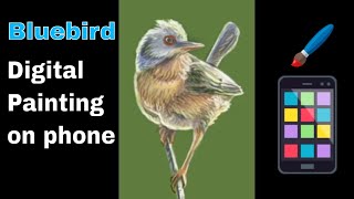 Letts Draws a Bluebird (Digital Speedpaint)