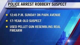 Teen arrested for armed robbery in Lynchburg