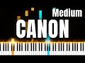 Ref:4I_Lrdsbbgk Canon in d - piano tutorial intermediate (sheet music)