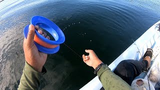 HAND LINE FISHING FROM KAYAK - Living Off The Ocean - Catch & Cook -  Breakfast & Lunch - Trinidad 