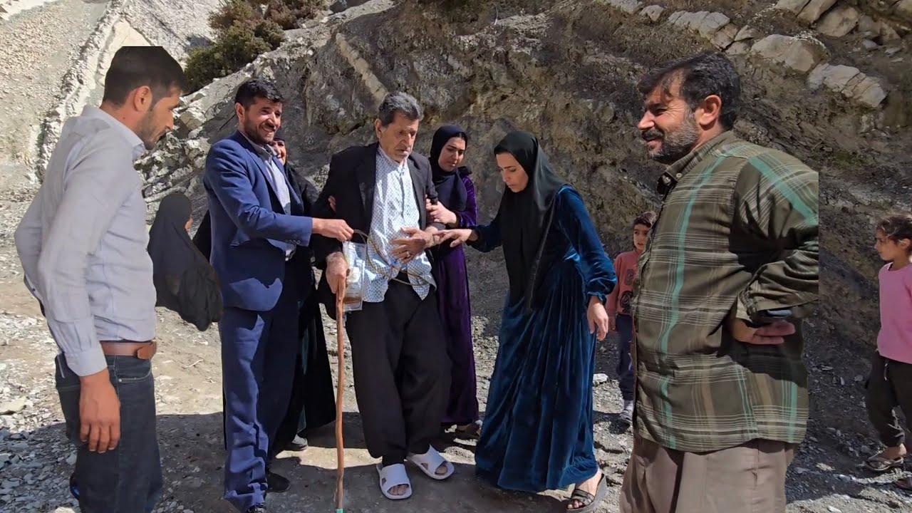 Grandfather returns home in good health: Shahin and the children are happy