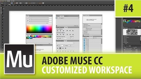Adobe Muse CC Professional Website Design - Custom Workspace - Episode #4