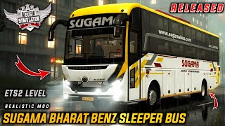 Download SUGAMA BHARAT BENZ SLEEPER BUS MOD for bus simulator indonesia | BUSSID V4.4 | #bussidmods  screenshot 2