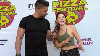 Renee Olstead Interview &quot;World&#39;s Largest Pizza Festival&quot; Red Carpet