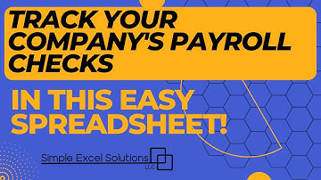 Tracking your employees payroll checks in excel or Google Sheets