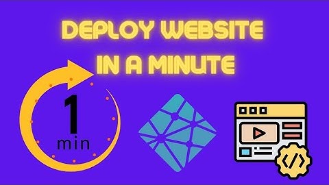 Deploy your website within a minute | Netlify Tutorial in 2 minutes 2021
