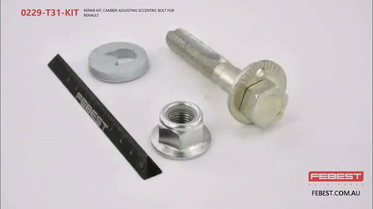 0229-T31-KIT REPAIR KIT, CAMBER ADJUSTING ECCENTRIC BOLT FOR RENAULT ...