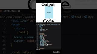 Card animation with html css. part 4 #coding