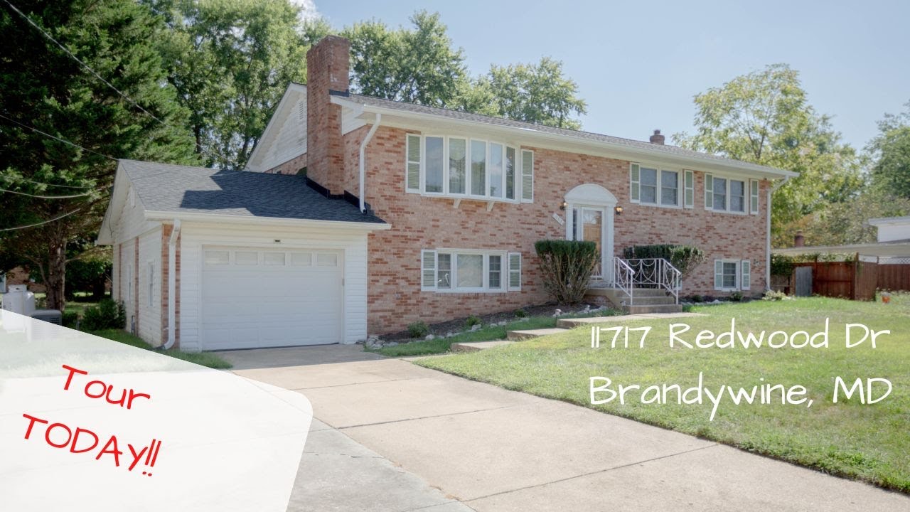 Homes for Sale in Brandywine, Maryland 11717 Redwood Drive YouTube