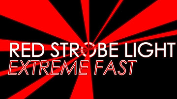 FAST💨 Red Strobe Light [1 HOUR] ⚠️ EPILEPSY WARNING