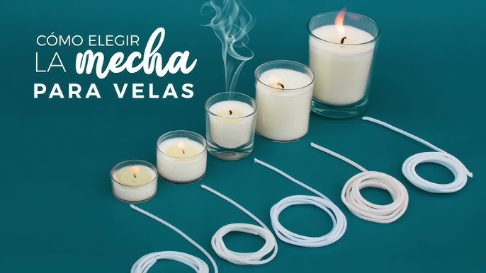 1000 mechas de vela de algodón de 6 pulgadas, mechas de velas preenceradas  para hacer velas, mechas para velas DIY