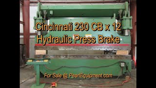 CINCINNATI 230 TON HYDRAULIC PRESS BRAKE