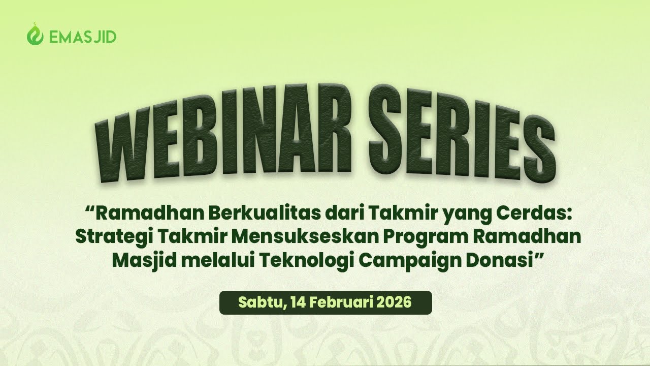 Webinar Series Emasjid | Rekaman Full Session