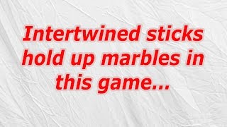 Intertwined sticks hold up marbles in this game (CodyCross Crossword Answer) screenshot 4