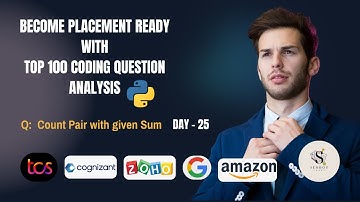Coding Interview 👩‍💻 Master Count Pairs of given Sum Python in 10 min  DAY 25 BECOME PLACEMENT READY
