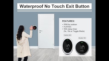 Waterproof No Touch Exit Button   Secukey