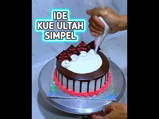 IDE KUE ULTAH COKLAT SIMPEL & MUDAH class=