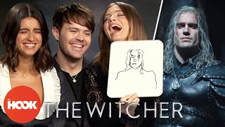 The Witcher Cast Draw Henry Cavill, Dream Roles & Their Characters | @TheHookOfficial  ​