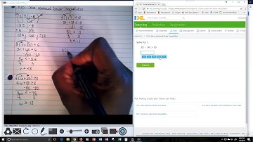 IXL K10 Solve advanced linear inequalities