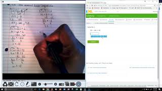 IXL K10 Solve advanced linear inequalities