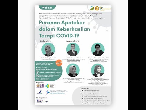 Webinar : Peranan Apoteker dalam Keberhasilan Terapi COVID-19