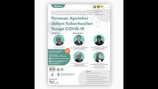 Webinar : Peranan Apoteker dalam Keberhasilan Terapi COVID-19 screenshot 1