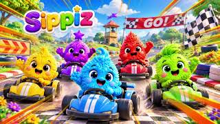 Sippiz Go-Kart Race 🏎️💨 | Fun Racing Song for Kids 🏁🎶