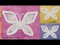 Mariposa tejida a crochet - Tejiendo Perú