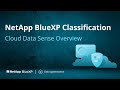 Netapp bluexp classification cloud data sense overview