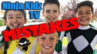 Ninja Kidz TV Mistakes - Power Rangers Edition