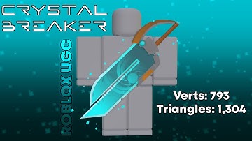 Crystal Breaker Sword Timelapse | Roblox UGC item modelling in Blender | Roblox