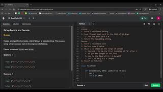 Encoding and Decoding Strings on Neetcode Details