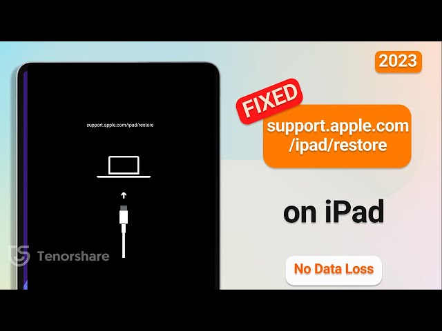 How to Fix support.apple.com/ipad/restore on iPad Air, iPad Pro