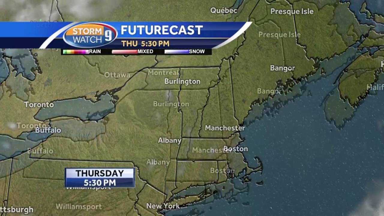 Scattered thunderstorms on Wednesday - YouTube