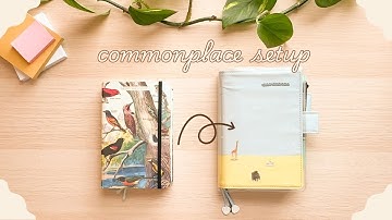 2025 Commonplace Book Setup 📓 moving into a new notebook!