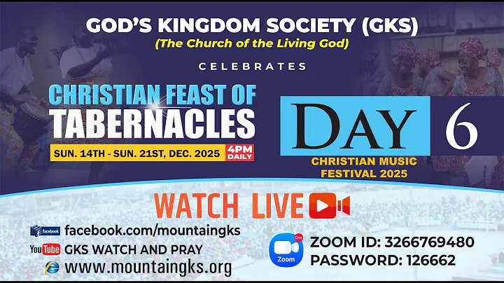 THE CHRISTIAN FEAST OF TABERNACLES 2025 || DAY 6 - MUSIC FESTIVAL || FRIDAY DECEMBER 19, 2025