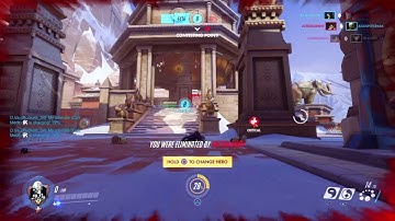 Overwatch Hacker in Competitive | Aimbot Tracer and Maybe Soldier 76